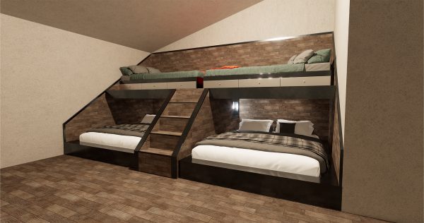 Two Floor Bed Frame-1