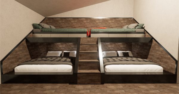 Two Floor Bed Frame-4